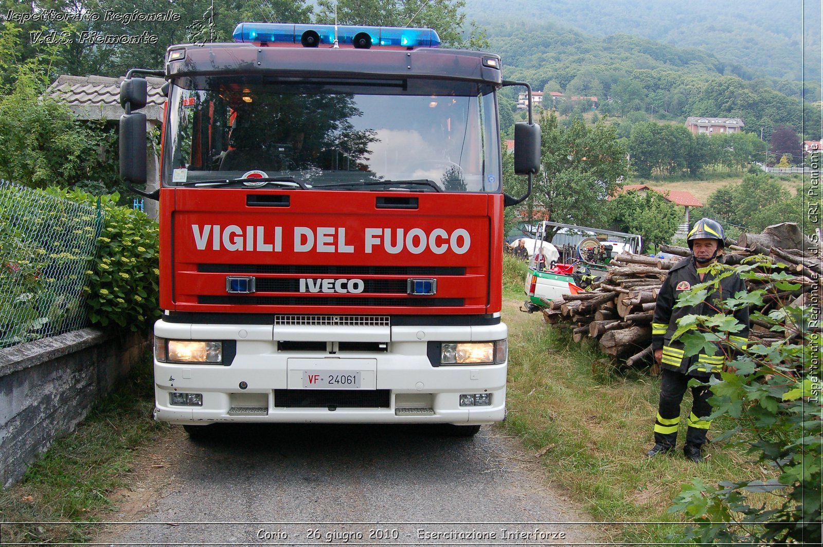 Corio - 26 giugno 2010 - Esercitazione Interforze -  Croce Rossa Italiana - Ispettorato Regionale Volontari del Soccorso Piemonte