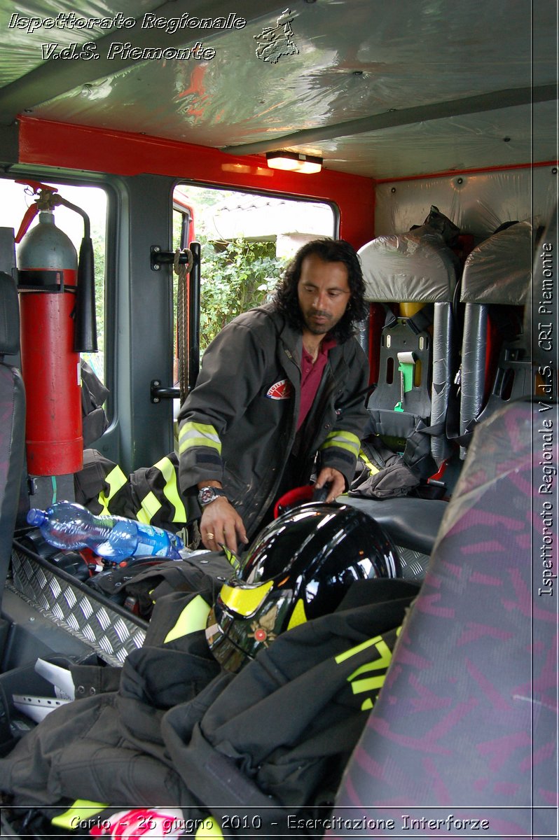 Corio - 26 giugno 2010 - Esercitazione Interforze -  Croce Rossa Italiana - Ispettorato Regionale Volontari del Soccorso Piemonte