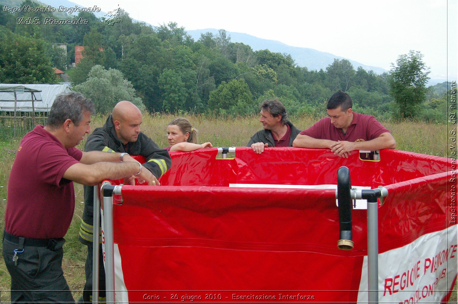 Corio - 26 giugno 2010 - Esercitazione Interforze -  Croce Rossa Italiana - Ispettorato Regionale Volontari del Soccorso Piemonte