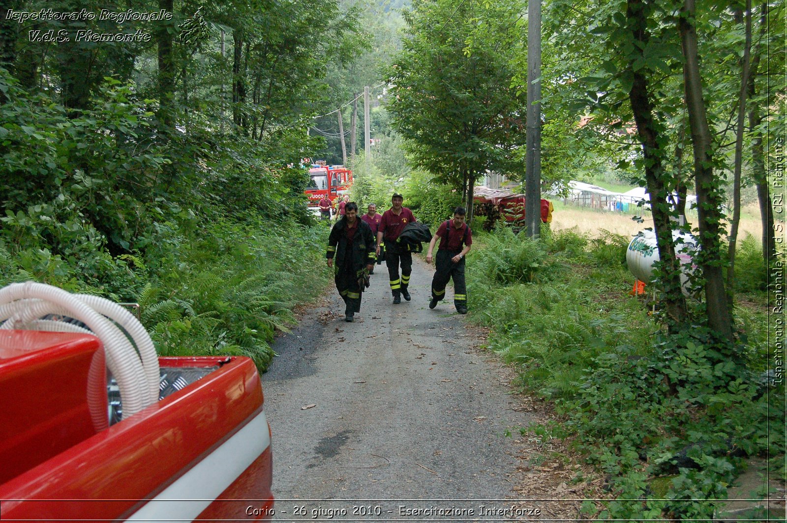 Corio - 26 giugno 2010 - Esercitazione Interforze -  Croce Rossa Italiana - Ispettorato Regionale Volontari del Soccorso Piemonte