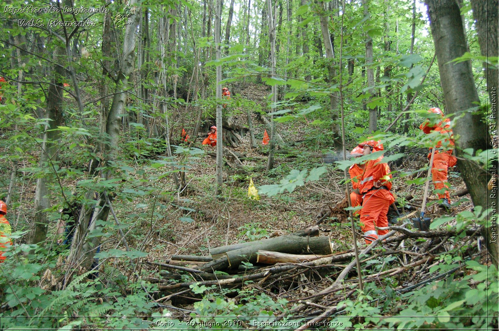 Corio - 26 giugno 2010 - Esercitazione Interforze -  Croce Rossa Italiana - Ispettorato Regionale Volontari del Soccorso Piemonte