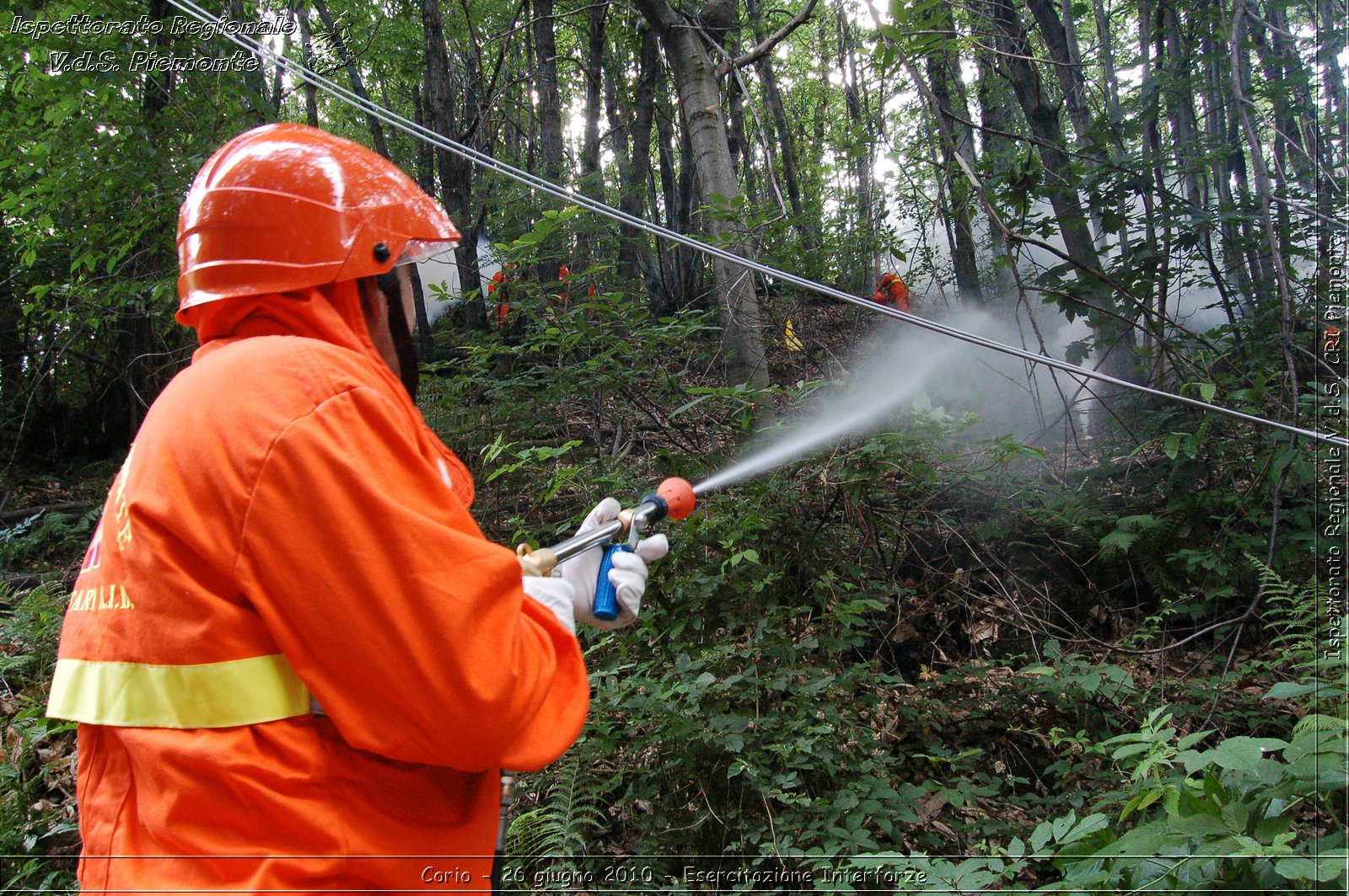 Corio - 26 giugno 2010 - Esercitazione Interforze -  Croce Rossa Italiana - Ispettorato Regionale Volontari del Soccorso Piemonte