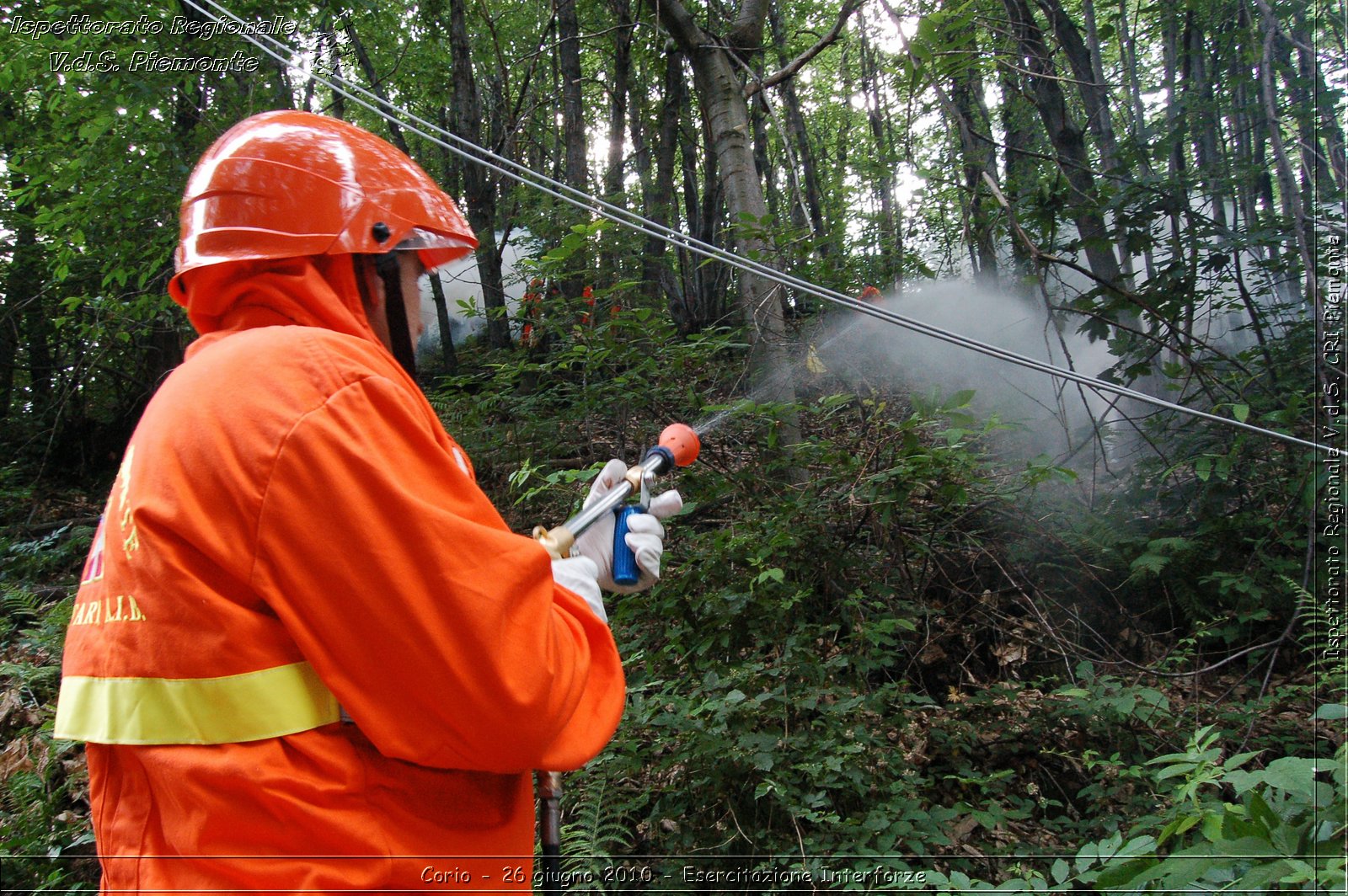 Corio - 26 giugno 2010 - Esercitazione Interforze -  Croce Rossa Italiana - Ispettorato Regionale Volontari del Soccorso Piemonte