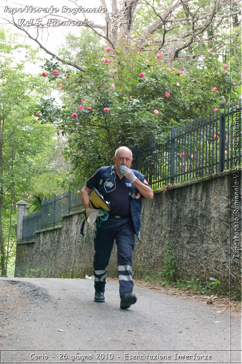 Corio - 26 giugno 2010 - Esercitazione Interforze -  Croce Rossa Italiana - Ispettorato Regionale Volontari del Soccorso Piemonte