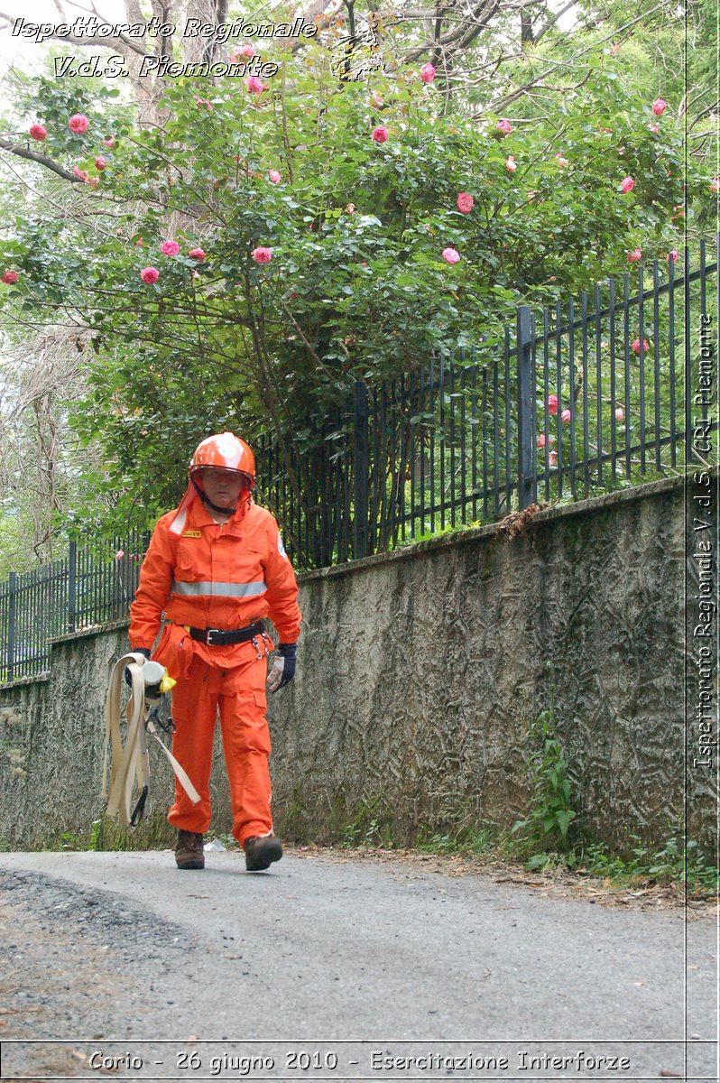 Corio - 26 giugno 2010 - Esercitazione Interforze -  Croce Rossa Italiana - Ispettorato Regionale Volontari del Soccorso Piemonte