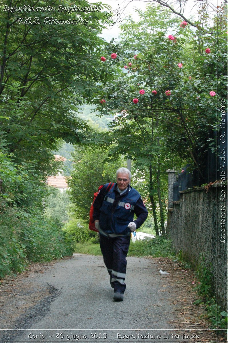 Corio - 26 giugno 2010 - Esercitazione Interforze -  Croce Rossa Italiana - Ispettorato Regionale Volontari del Soccorso Piemonte