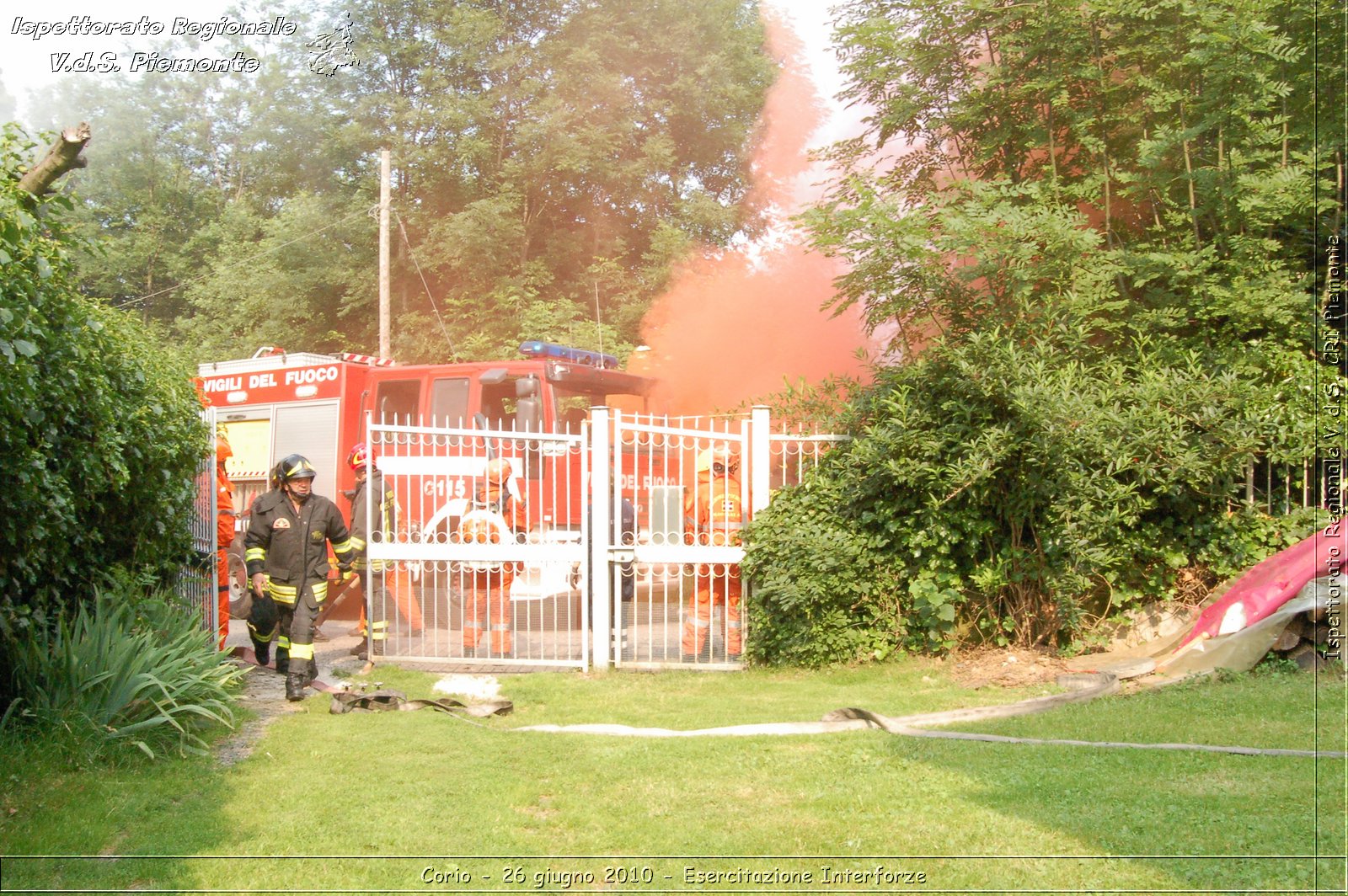 Corio - 26 giugno 2010 - Esercitazione Interforze -  Croce Rossa Italiana - Ispettorato Regionale Volontari del Soccorso Piemonte