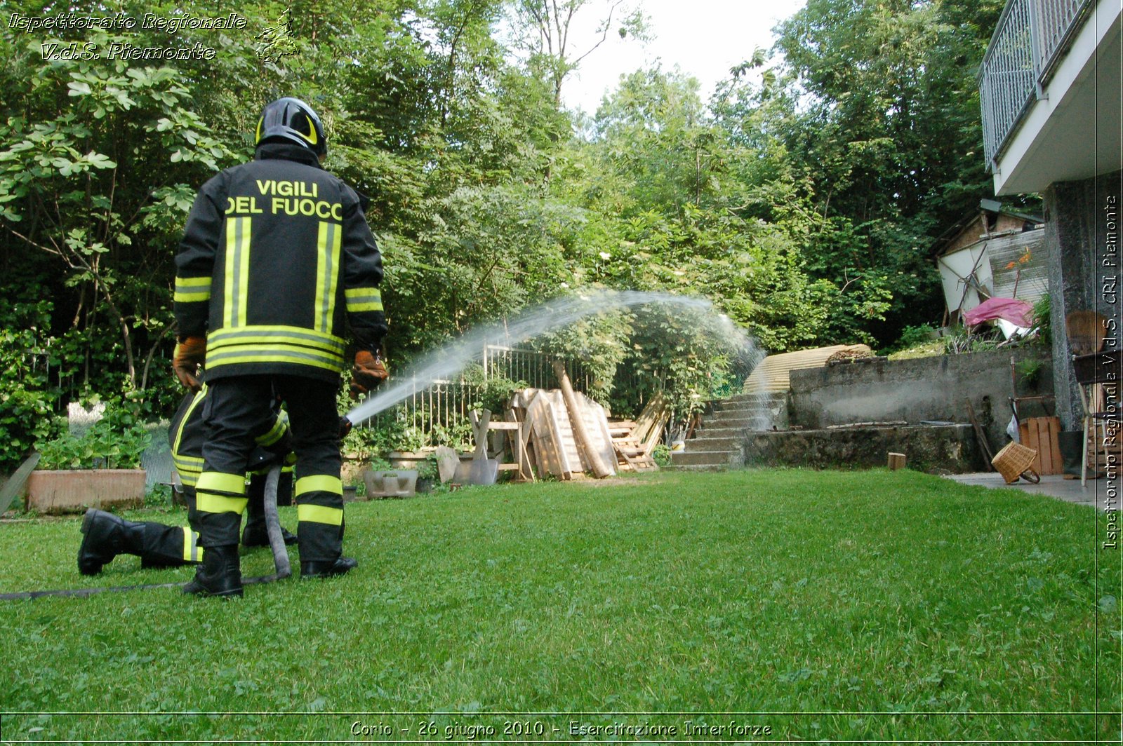 Corio - 26 giugno 2010 - Esercitazione Interforze -  Croce Rossa Italiana - Ispettorato Regionale Volontari del Soccorso Piemonte