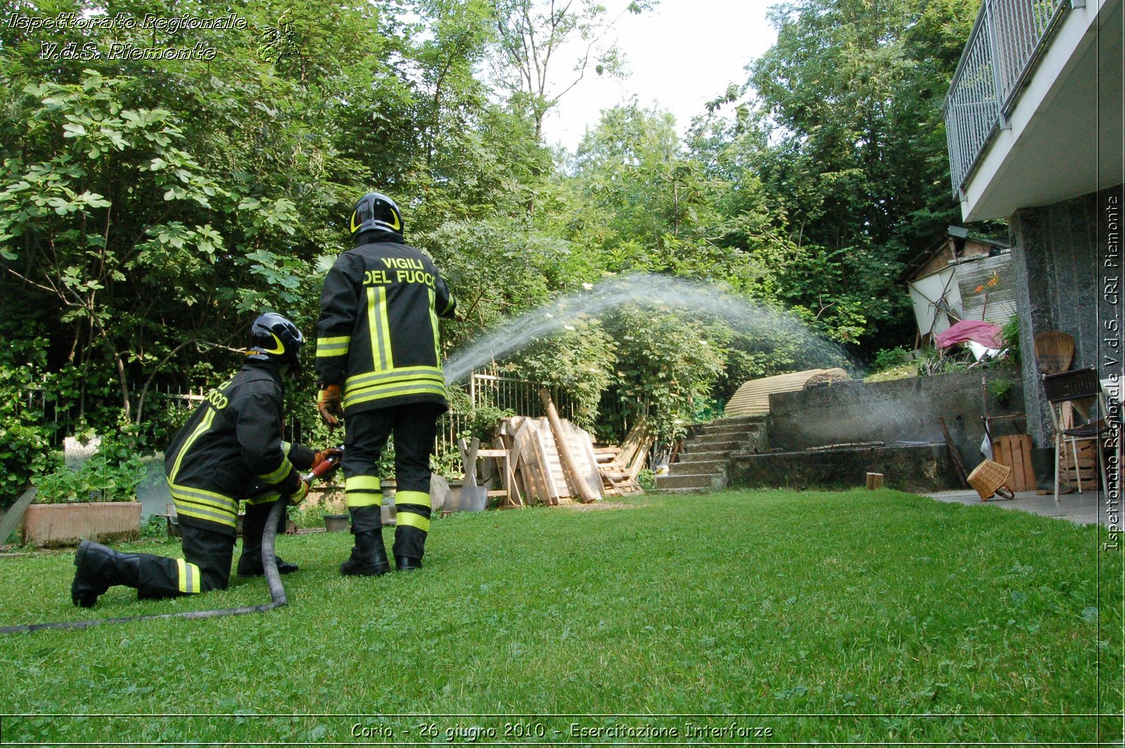 Corio - 26 giugno 2010 - Esercitazione Interforze -  Croce Rossa Italiana - Ispettorato Regionale Volontari del Soccorso Piemonte