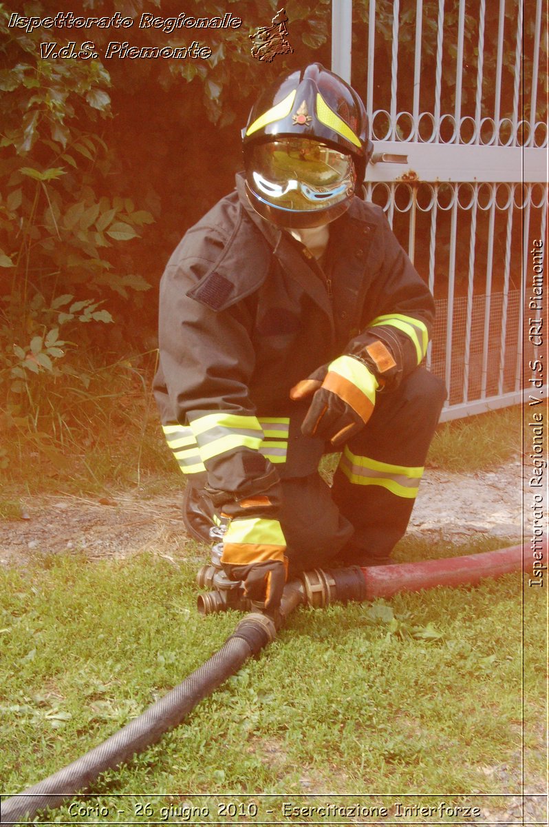 Corio - 26 giugno 2010 - Esercitazione Interforze -  Croce Rossa Italiana - Ispettorato Regionale Volontari del Soccorso Piemonte