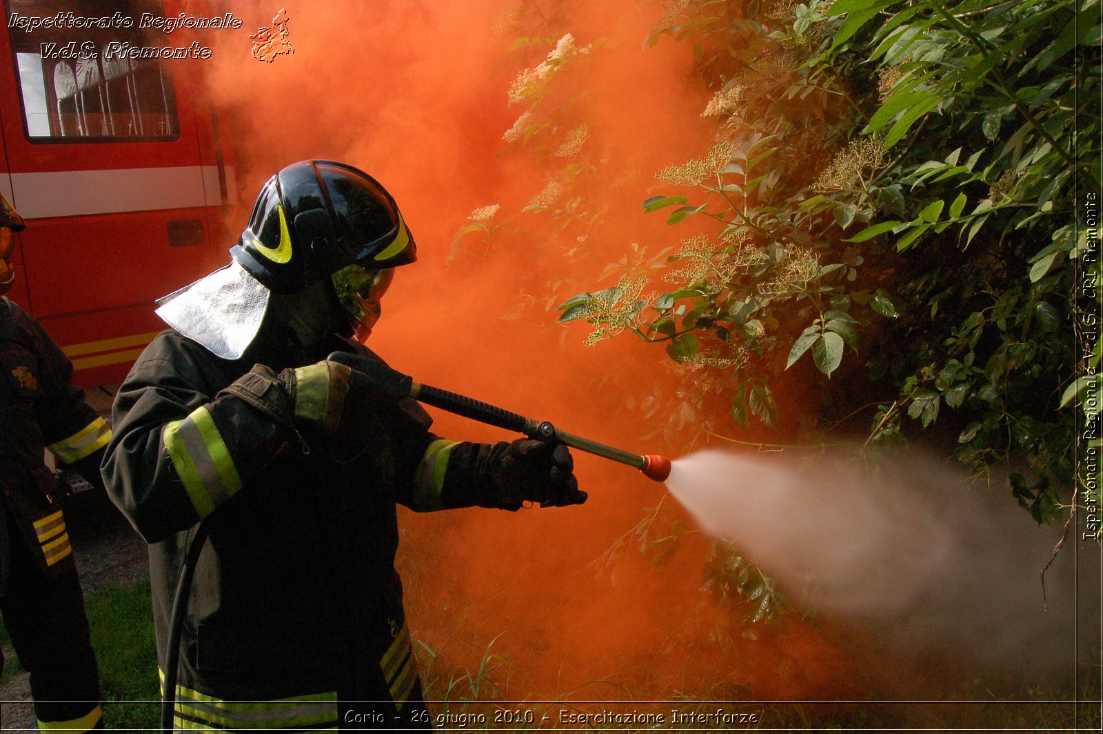 Corio - 26 giugno 2010 - Esercitazione Interforze -  Croce Rossa Italiana - Ispettorato Regionale Volontari del Soccorso Piemonte