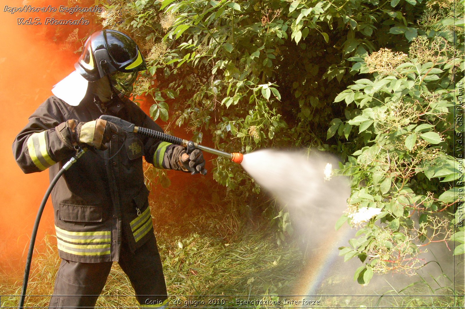 Corio - 26 giugno 2010 - Esercitazione Interforze -  Croce Rossa Italiana - Ispettorato Regionale Volontari del Soccorso Piemonte