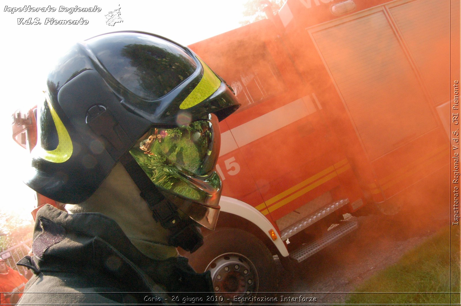 Corio - 26 giugno 2010 - Esercitazione Interforze -  Croce Rossa Italiana - Ispettorato Regionale Volontari del Soccorso Piemonte