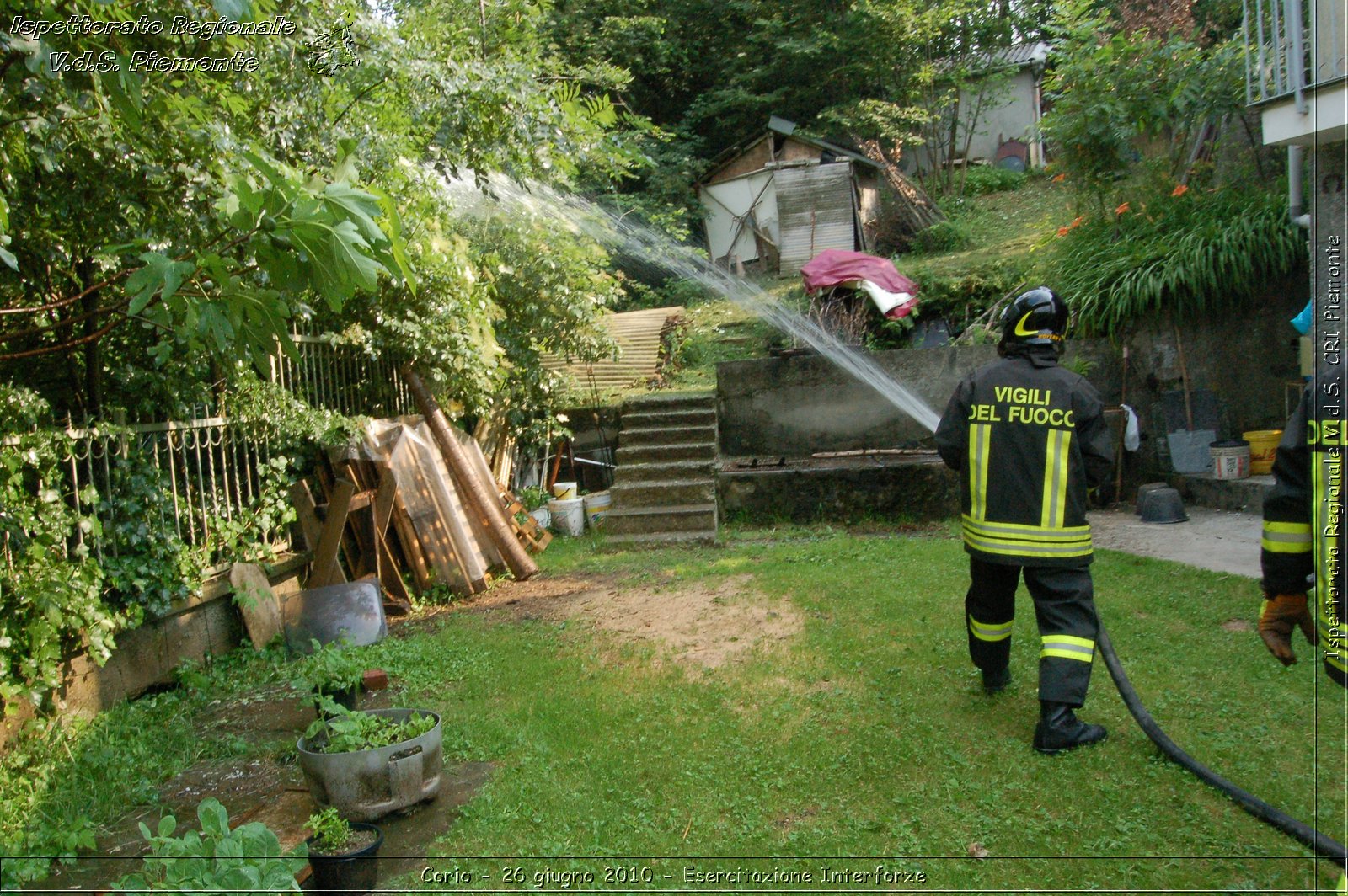 Corio - 26 giugno 2010 - Esercitazione Interforze -  Croce Rossa Italiana - Ispettorato Regionale Volontari del Soccorso Piemonte