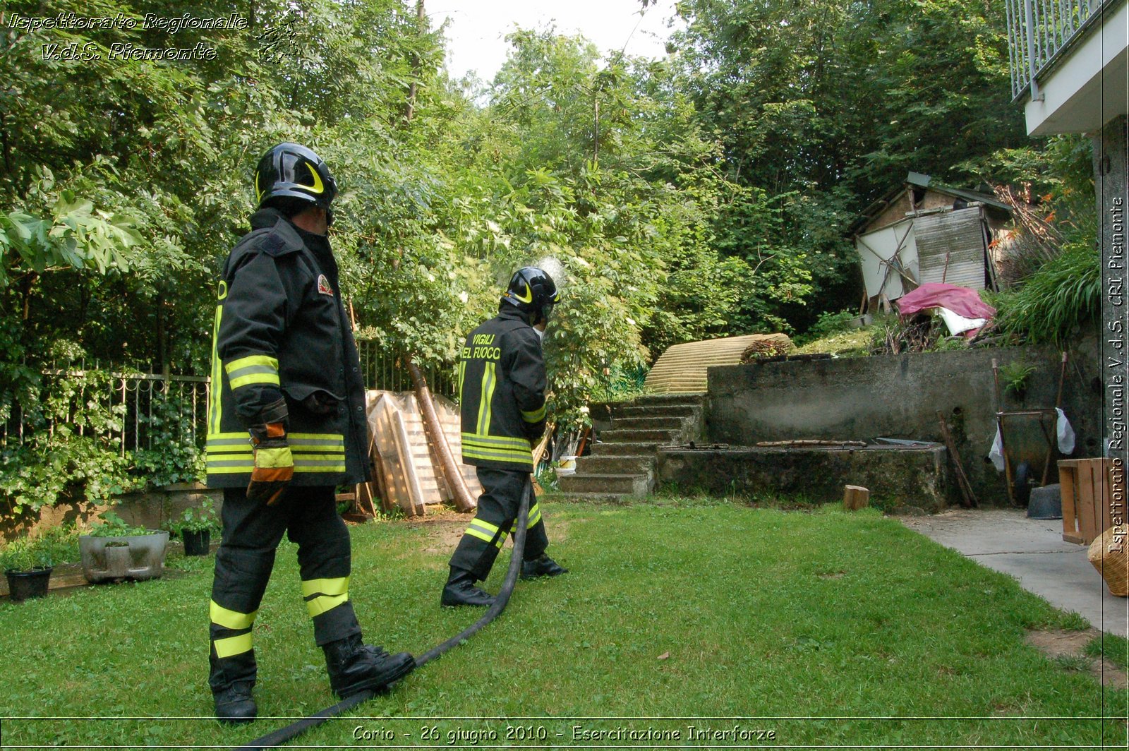 Corio - 26 giugno 2010 - Esercitazione Interforze -  Croce Rossa Italiana - Ispettorato Regionale Volontari del Soccorso Piemonte