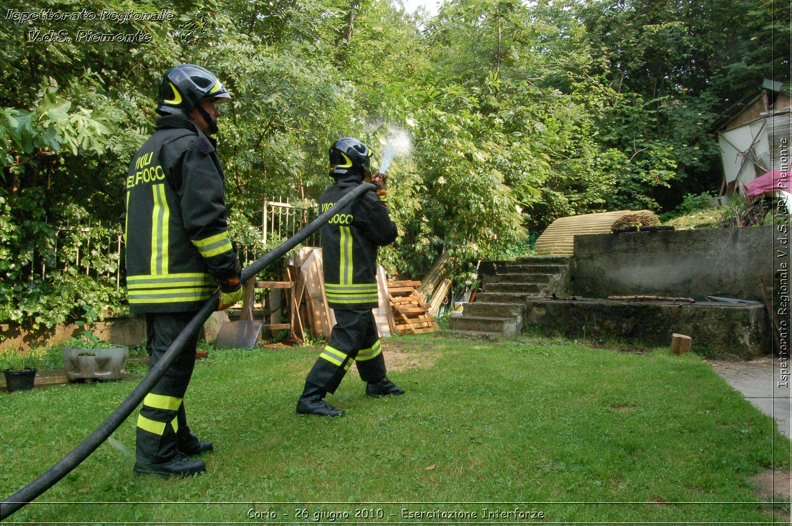 Corio - 26 giugno 2010 - Esercitazione Interforze -  Croce Rossa Italiana - Ispettorato Regionale Volontari del Soccorso Piemonte