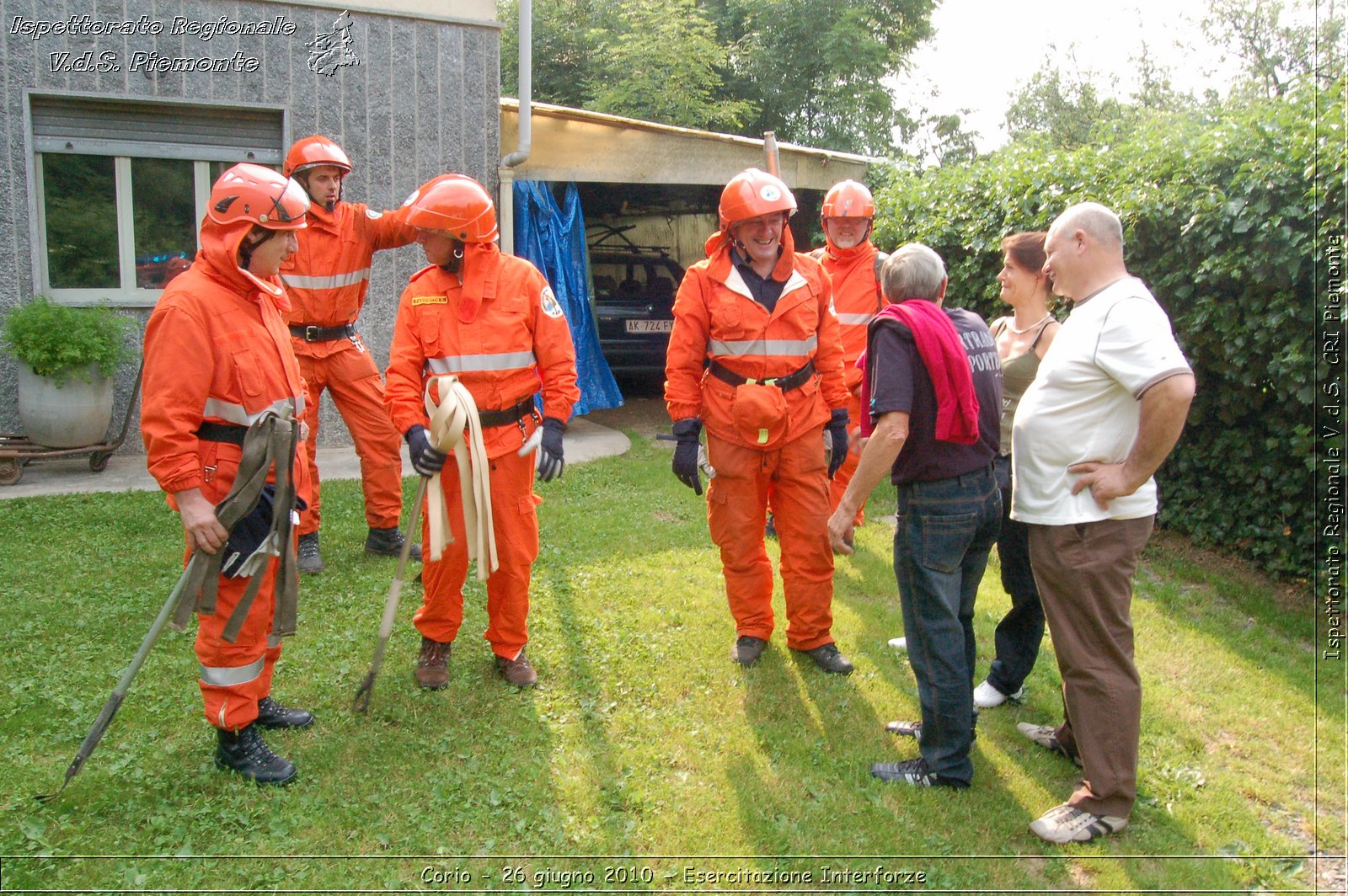 Corio - 26 giugno 2010 - Esercitazione Interforze -  Croce Rossa Italiana - Ispettorato Regionale Volontari del Soccorso Piemonte