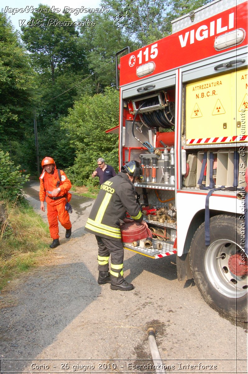 Corio - 26 giugno 2010 - Esercitazione Interforze -  Croce Rossa Italiana - Ispettorato Regionale Volontari del Soccorso Piemonte