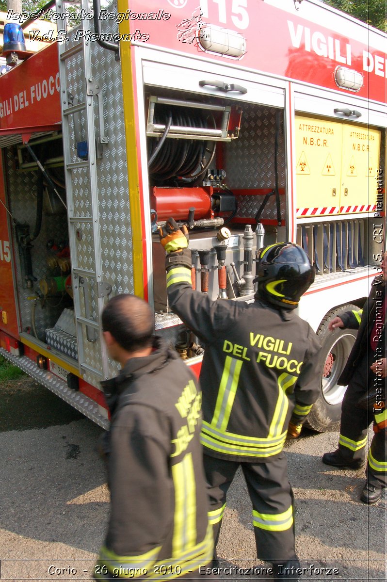 Corio - 26 giugno 2010 - Esercitazione Interforze -  Croce Rossa Italiana - Ispettorato Regionale Volontari del Soccorso Piemonte