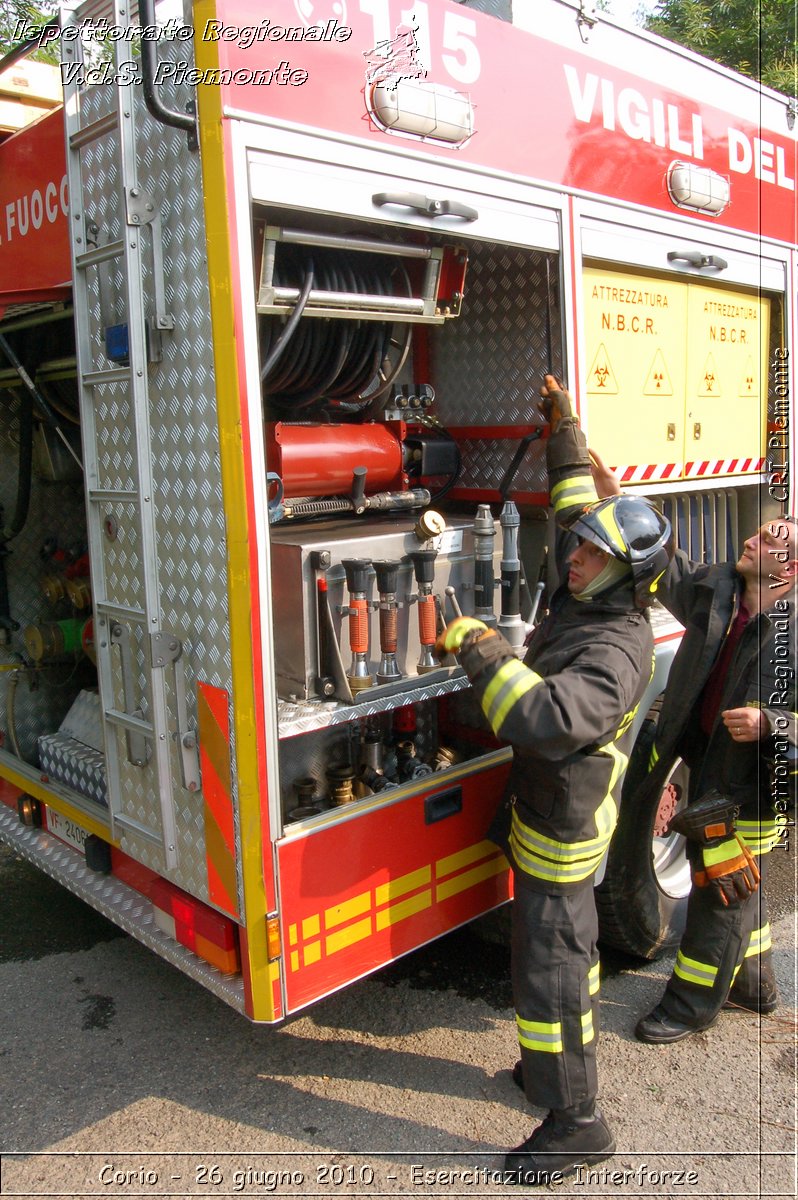 Corio - 26 giugno 2010 - Esercitazione Interforze -  Croce Rossa Italiana - Ispettorato Regionale Volontari del Soccorso Piemonte