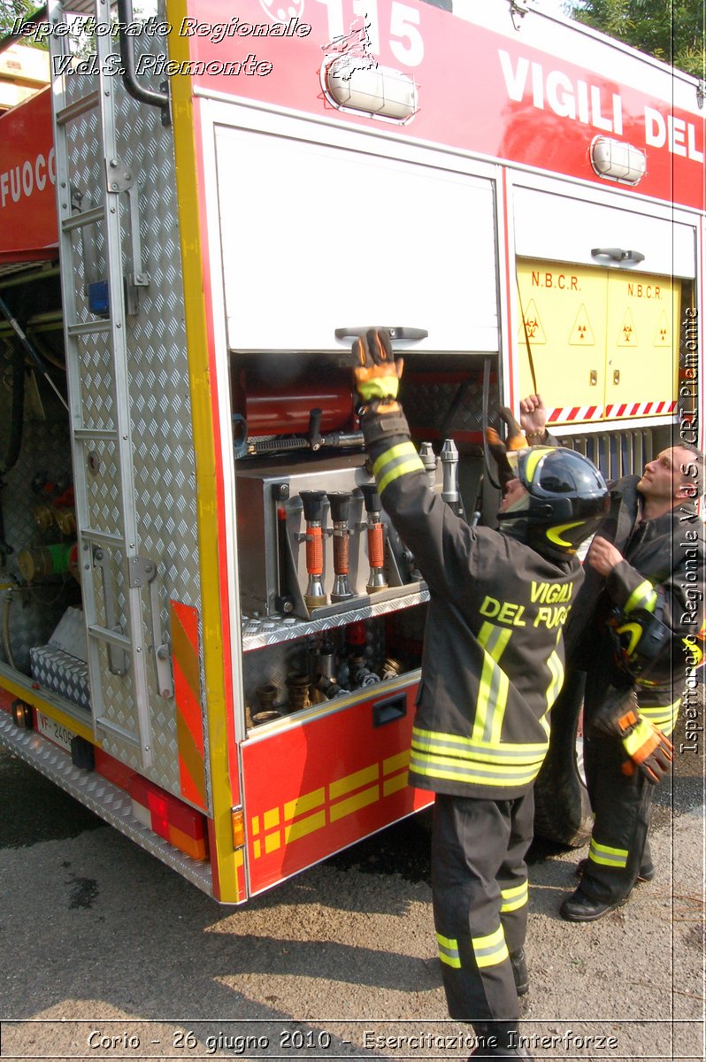 Corio - 26 giugno 2010 - Esercitazione Interforze -  Croce Rossa Italiana - Ispettorato Regionale Volontari del Soccorso Piemonte