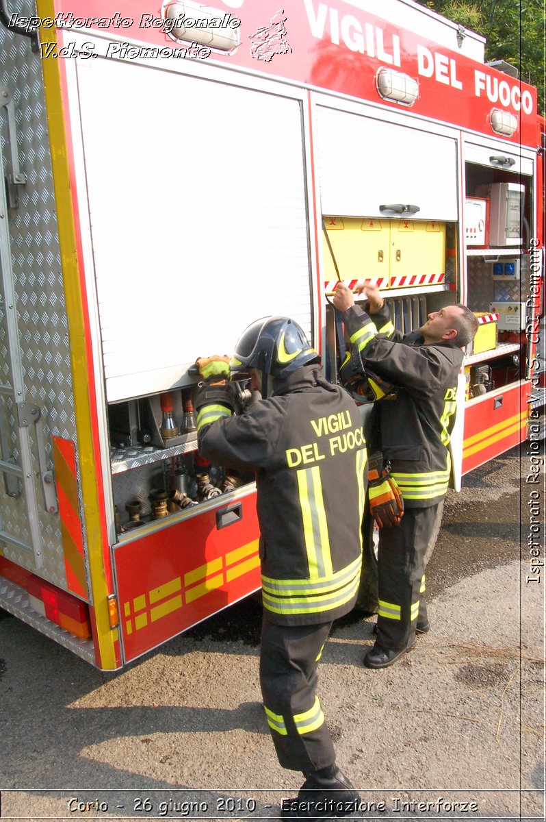 Corio - 26 giugno 2010 - Esercitazione Interforze -  Croce Rossa Italiana - Ispettorato Regionale Volontari del Soccorso Piemonte