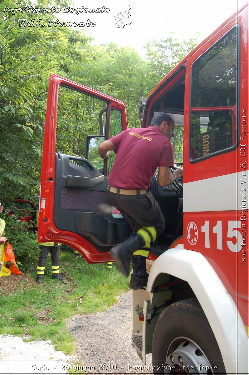 Corio - 26 giugno 2010 - Esercitazione Interforze -  Croce Rossa Italiana - Ispettorato Regionale Volontari del Soccorso Piemonte