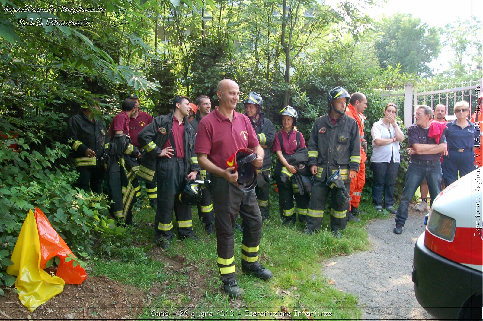 Corio - 26 giugno 2010 - Esercitazione Interforze -  Croce Rossa Italiana - Ispettorato Regionale Volontari del Soccorso Piemonte