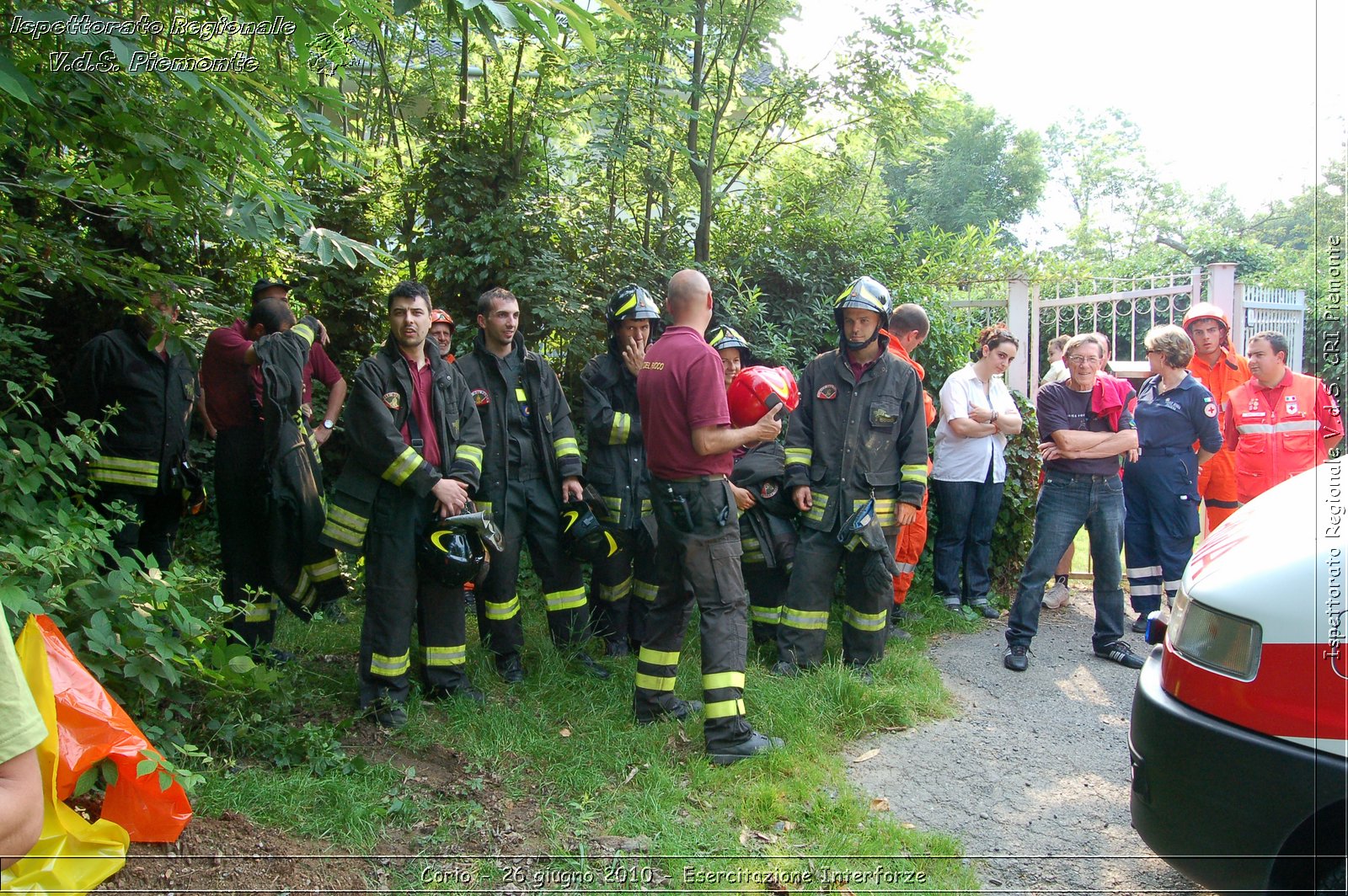 Corio - 26 giugno 2010 - Esercitazione Interforze -  Croce Rossa Italiana - Ispettorato Regionale Volontari del Soccorso Piemonte