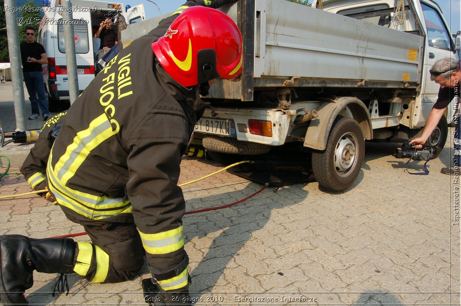 Corio - 26 giugno 2010 - Esercitazione Interforze -  Croce Rossa Italiana - Ispettorato Regionale Volontari del Soccorso Piemonte