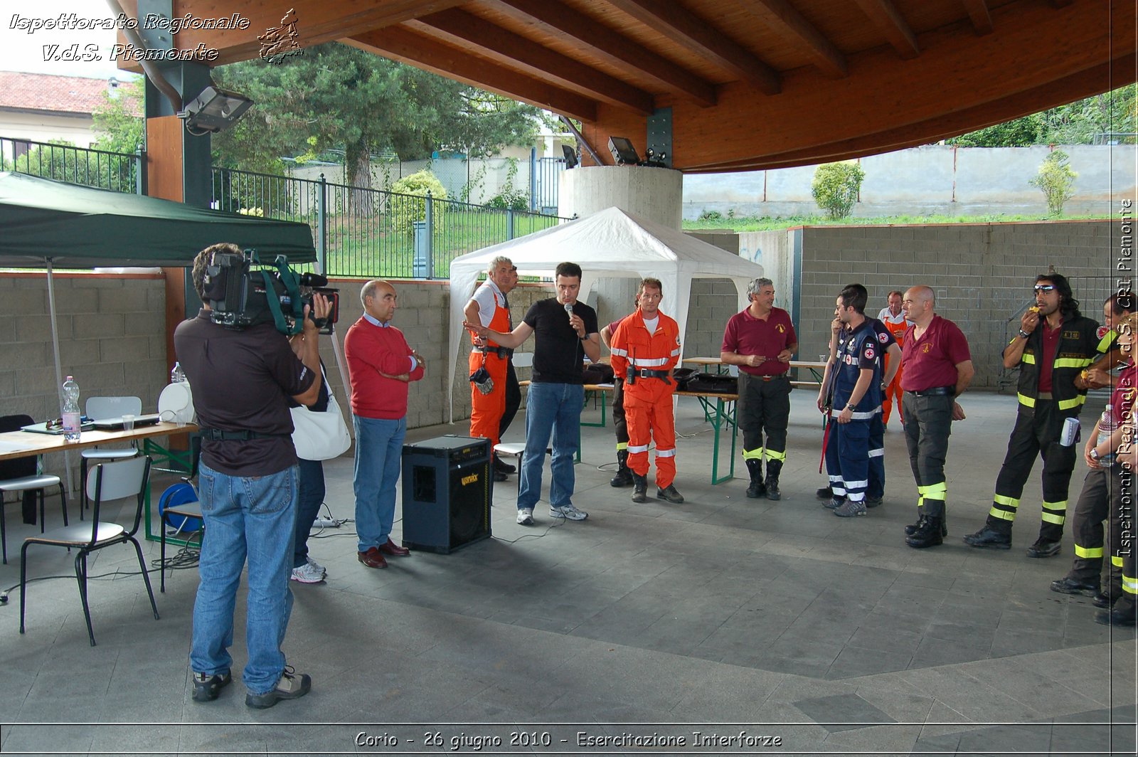 Corio - 26 giugno 2010 - Esercitazione Interforze -  Croce Rossa Italiana - Ispettorato Regionale Volontari del Soccorso Piemonte