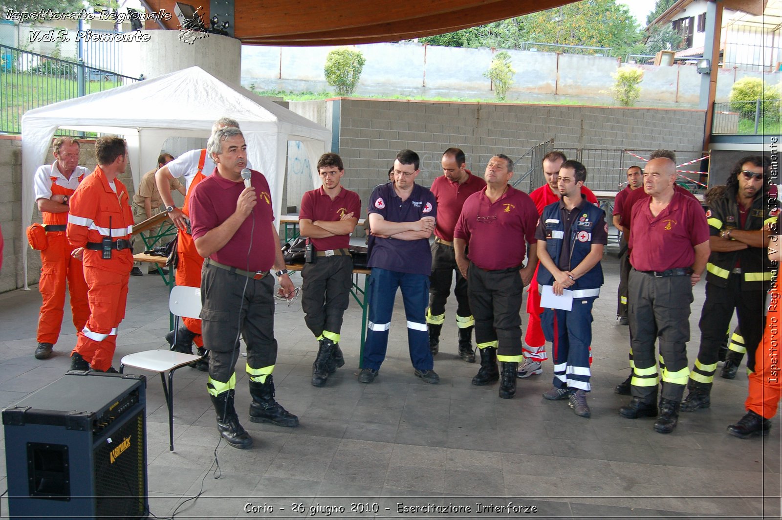 Corio - 26 giugno 2010 - Esercitazione Interforze -  Croce Rossa Italiana - Ispettorato Regionale Volontari del Soccorso Piemonte