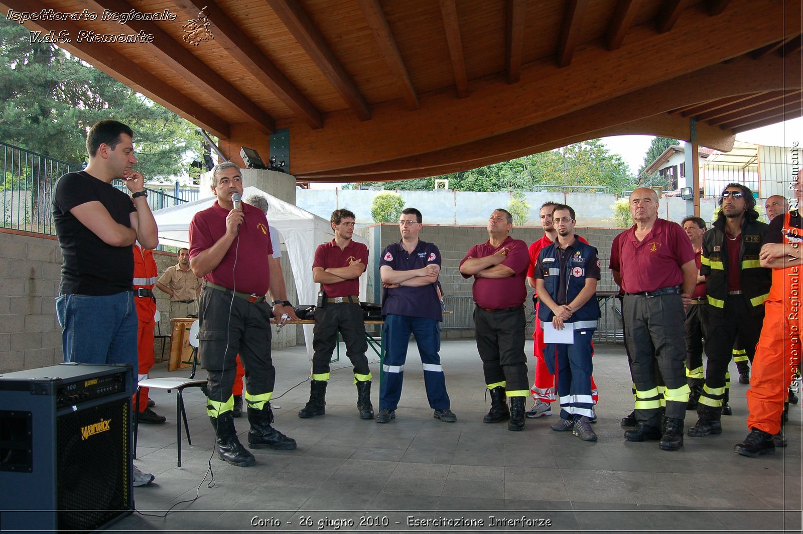 Corio - 26 giugno 2010 - Esercitazione Interforze -  Croce Rossa Italiana - Ispettorato Regionale Volontari del Soccorso Piemonte