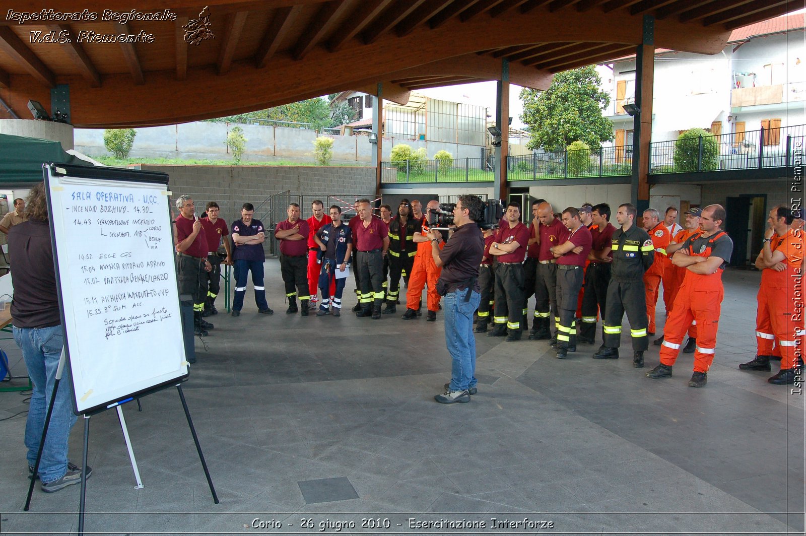 Corio - 26 giugno 2010 - Esercitazione Interforze -  Croce Rossa Italiana - Ispettorato Regionale Volontari del Soccorso Piemonte