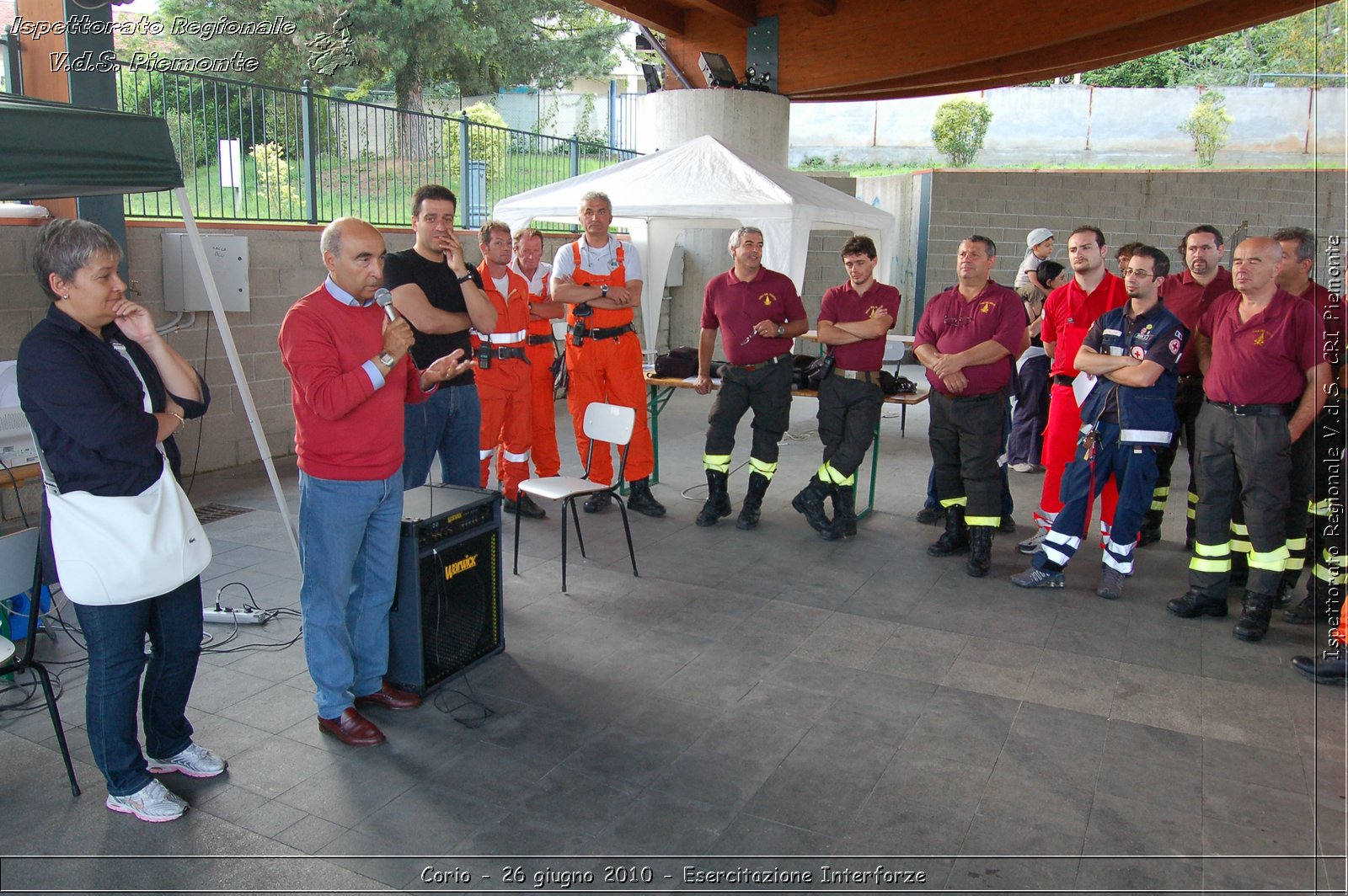 Corio - 26 giugno 2010 - Esercitazione Interforze -  Croce Rossa Italiana - Ispettorato Regionale Volontari del Soccorso Piemonte