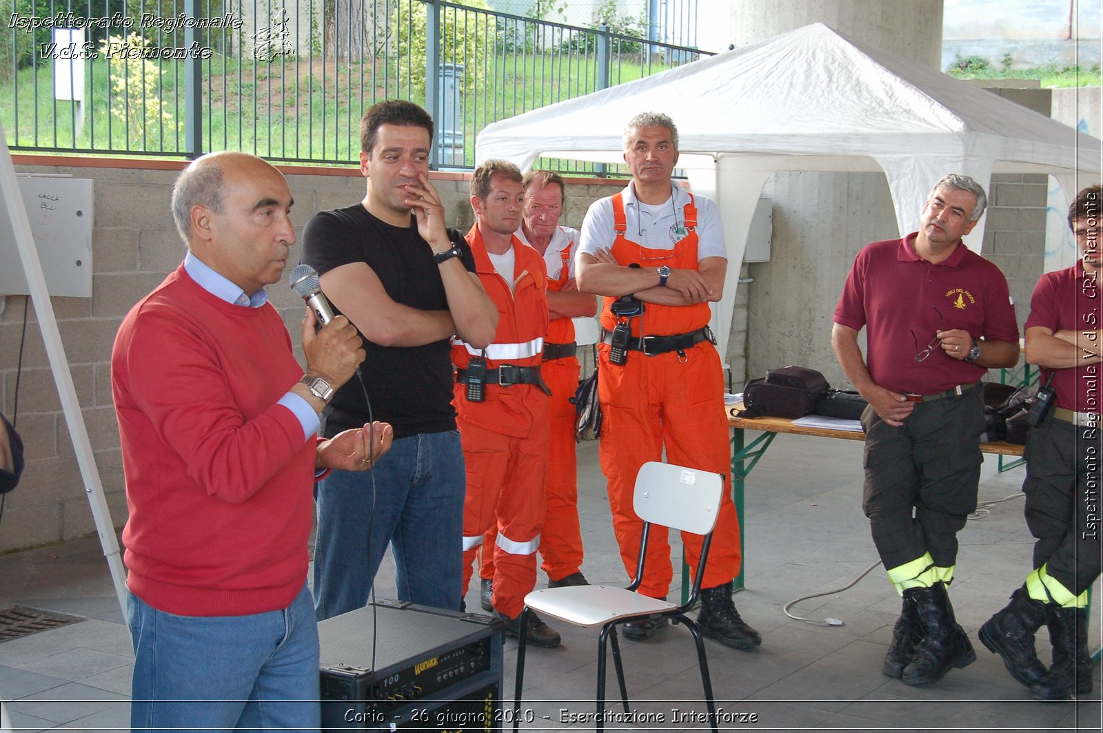 Corio - 26 giugno 2010 - Esercitazione Interforze -  Croce Rossa Italiana - Ispettorato Regionale Volontari del Soccorso Piemonte