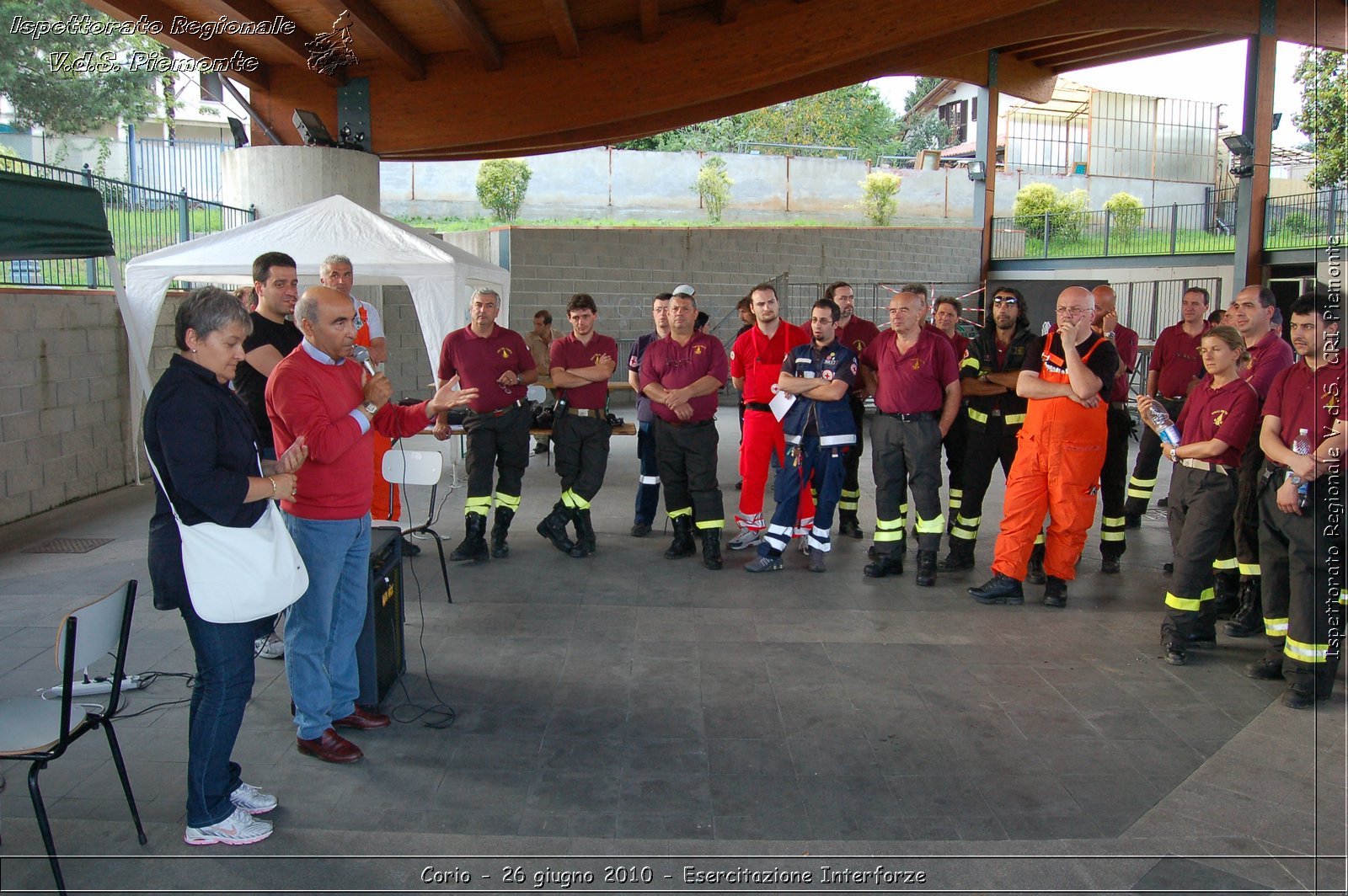 Corio - 26 giugno 2010 - Esercitazione Interforze -  Croce Rossa Italiana - Ispettorato Regionale Volontari del Soccorso Piemonte