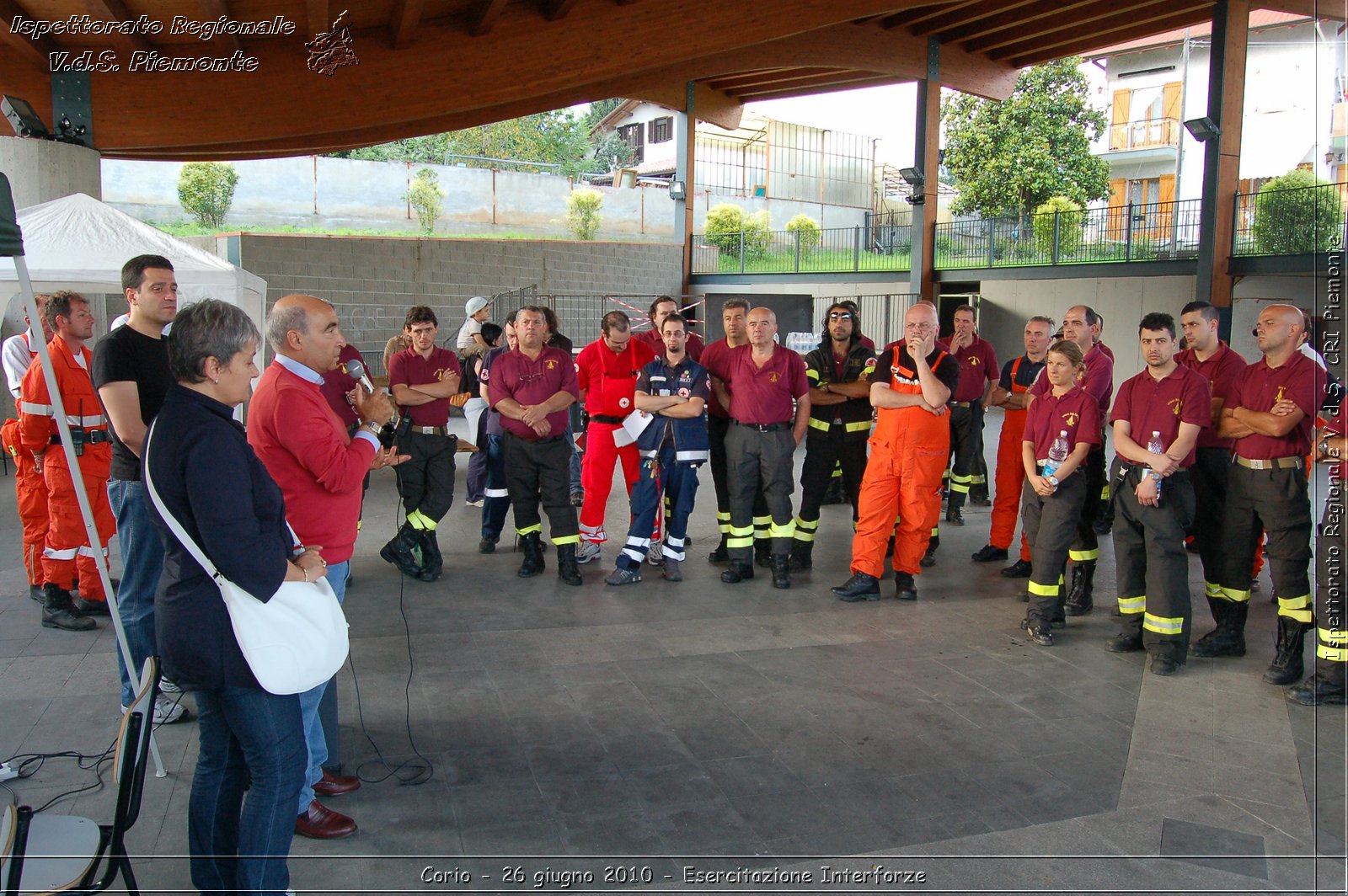 Corio - 26 giugno 2010 - Esercitazione Interforze -  Croce Rossa Italiana - Ispettorato Regionale Volontari del Soccorso Piemonte