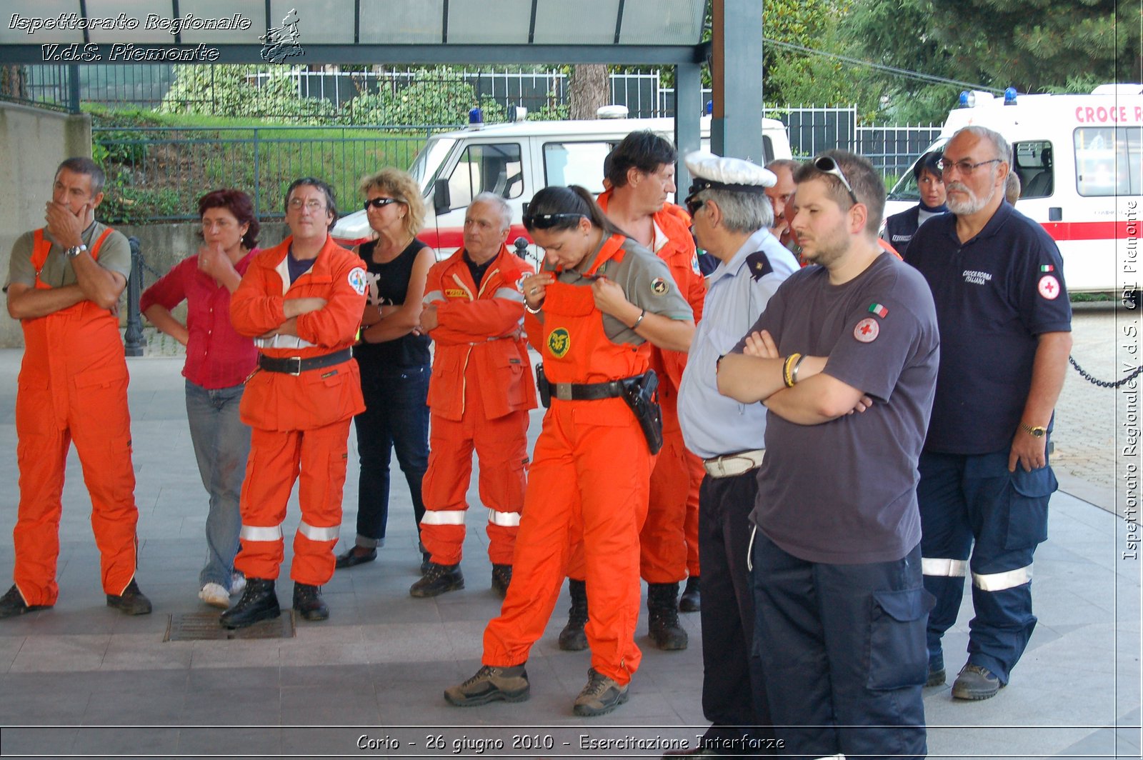 Corio - 26 giugno 2010 - Esercitazione Interforze -  Croce Rossa Italiana - Ispettorato Regionale Volontari del Soccorso Piemonte