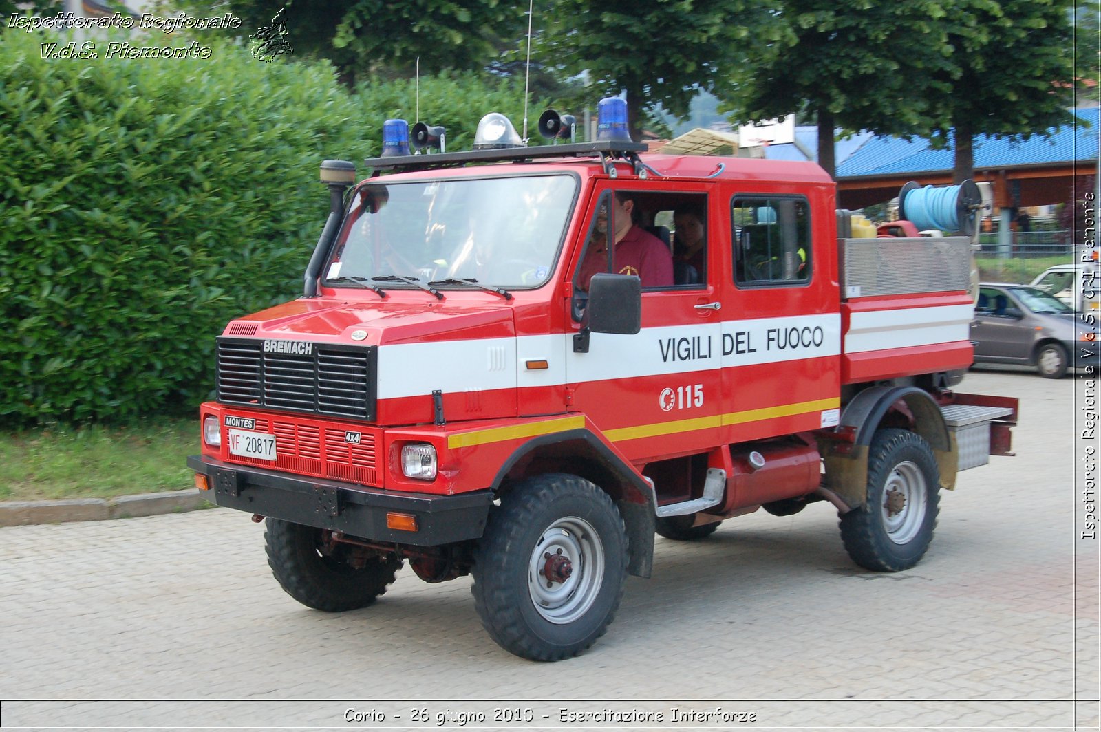 Corio - 26 giugno 2010 - Esercitazione Interforze -  Croce Rossa Italiana - Ispettorato Regionale Volontari del Soccorso Piemonte