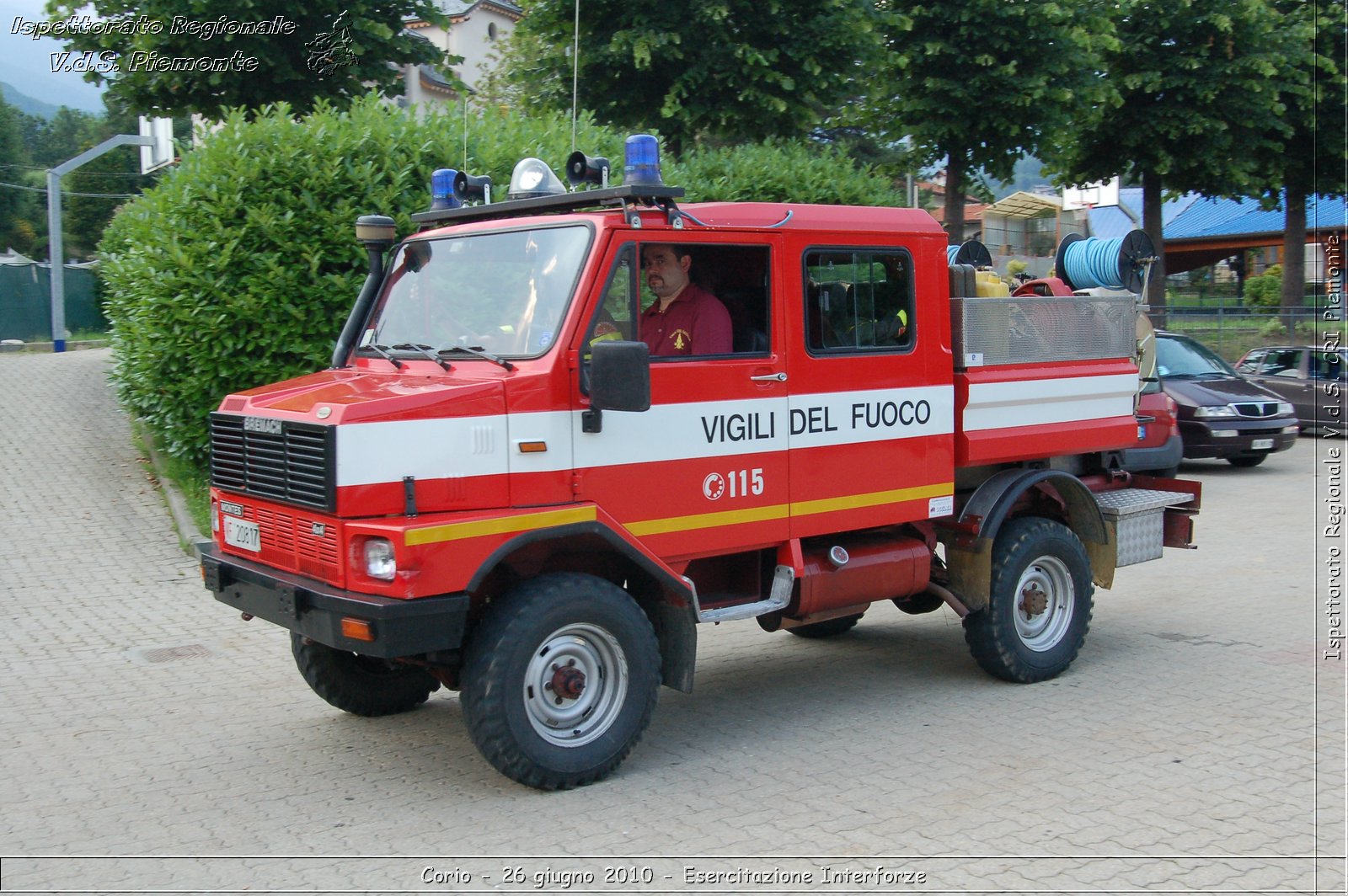 Corio - 26 giugno 2010 - Esercitazione Interforze -  Croce Rossa Italiana - Ispettorato Regionale Volontari del Soccorso Piemonte