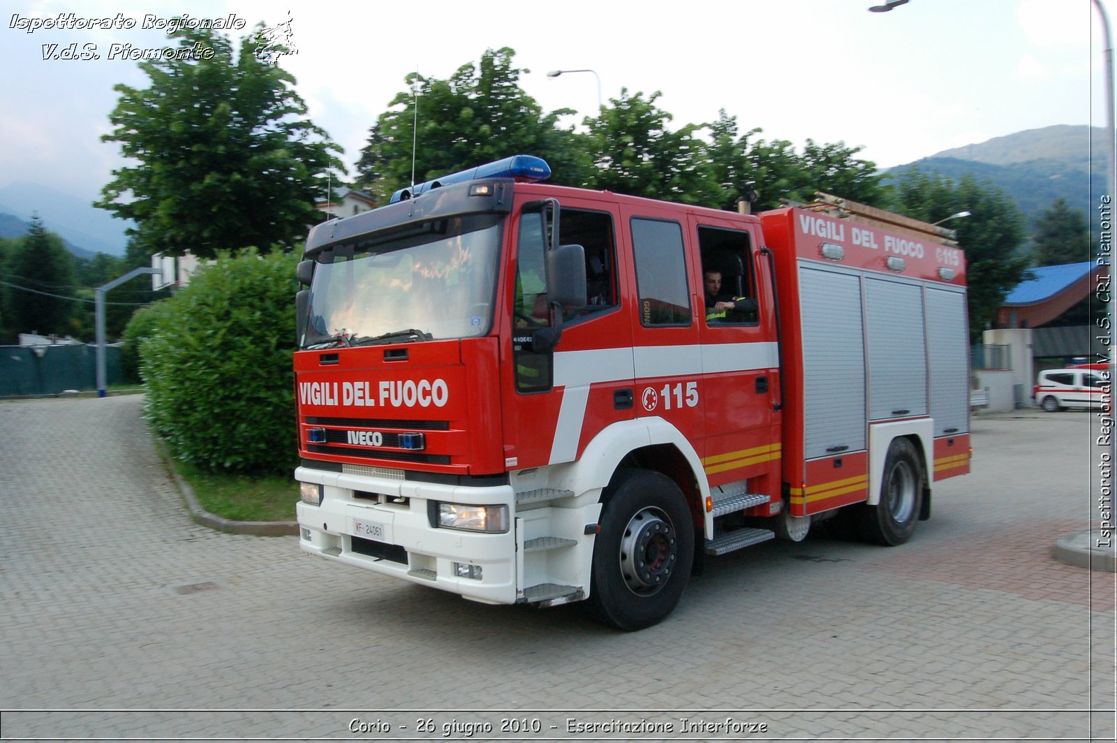 Corio - 26 giugno 2010 - Esercitazione Interforze -  Croce Rossa Italiana - Ispettorato Regionale Volontari del Soccorso Piemonte