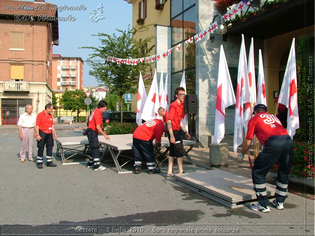 Cossato - 3 luglio 2010 - Gara regionale primo soccorso -  Croce Rossa Italiana - Ispettorato Regionale Volontari del Soccorso Piemonte