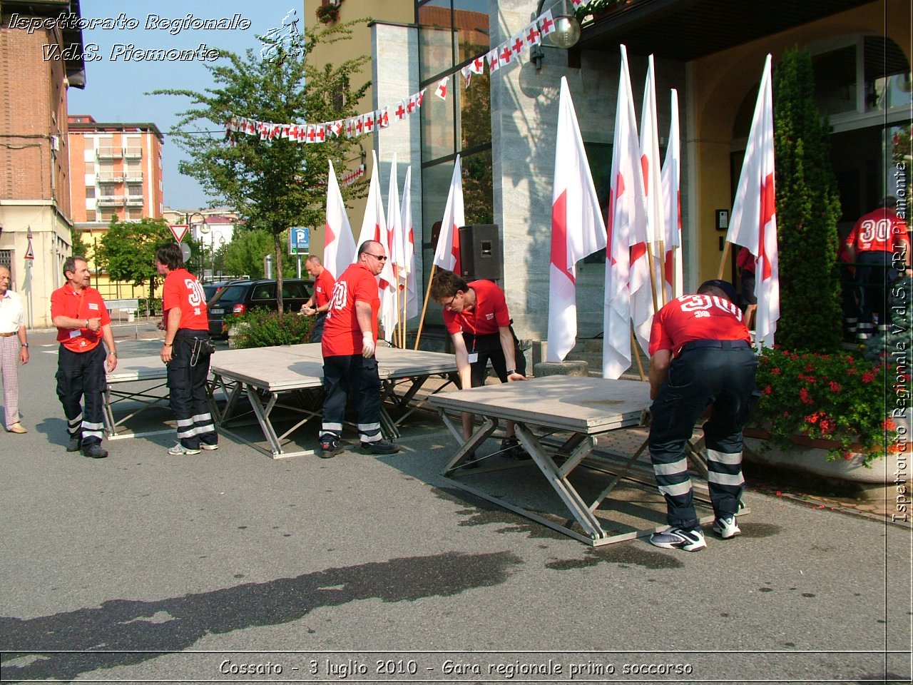 Cossato - 3 luglio 2010 - Gara regionale primo soccorso -  Croce Rossa Italiana - Ispettorato Regionale Volontari del Soccorso Piemonte