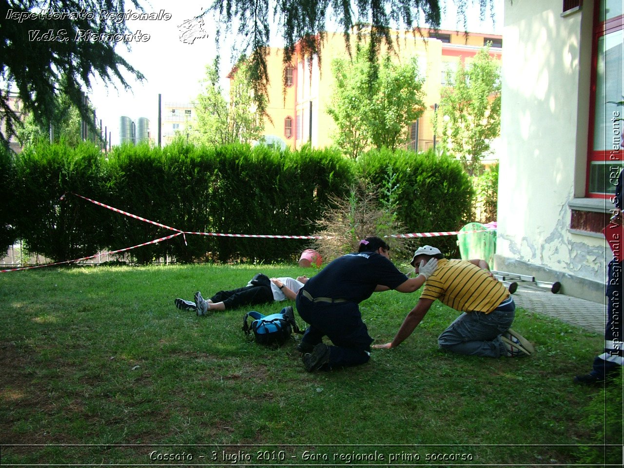 Cossato - 3 luglio 2010 - Gara regionale primo soccorso -  Croce Rossa Italiana - Ispettorato Regionale Volontari del Soccorso Piemonte