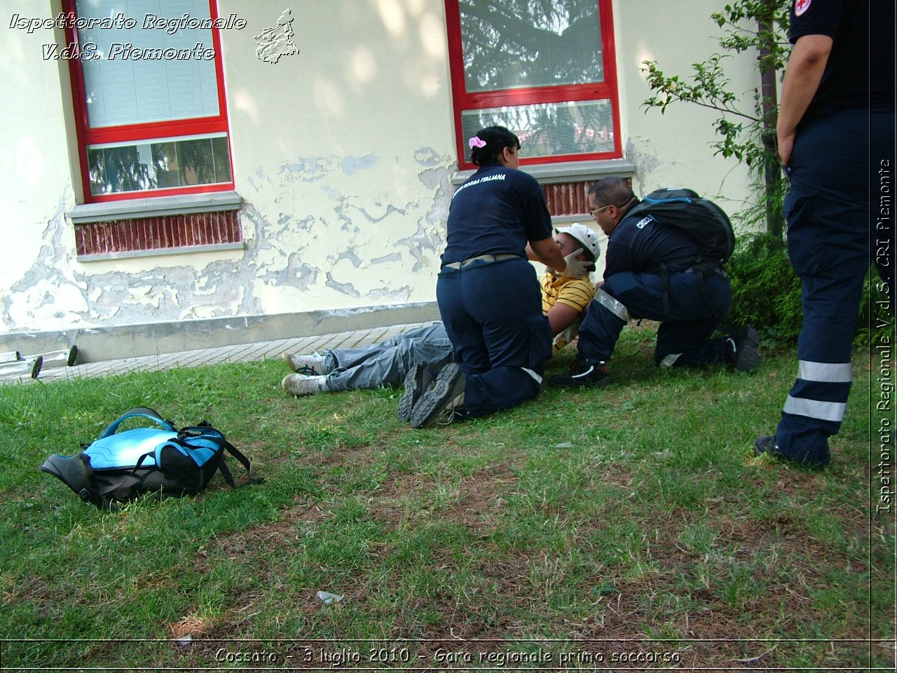 Cossato - 3 luglio 2010 - Gara regionale primo soccorso -  Croce Rossa Italiana - Ispettorato Regionale Volontari del Soccorso Piemonte