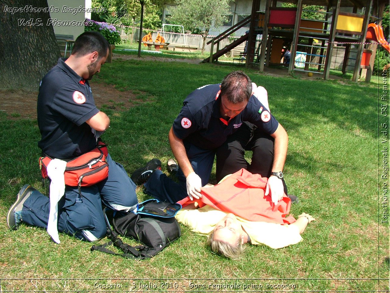 Cossato - 3 luglio 2010 - Gara regionale primo soccorso -  Croce Rossa Italiana - Ispettorato Regionale Volontari del Soccorso Piemonte