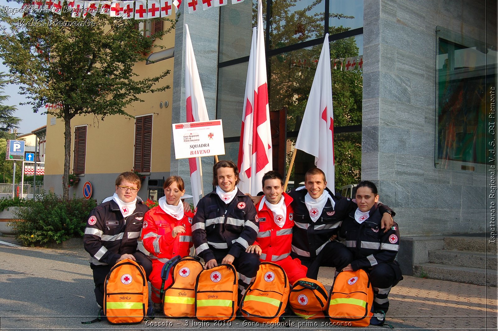 Cossato - 3 luglio 2010 - Gara regionale primo soccorso -  Croce Rossa Italiana - Ispettorato Regionale Volontari del Soccorso Piemonte