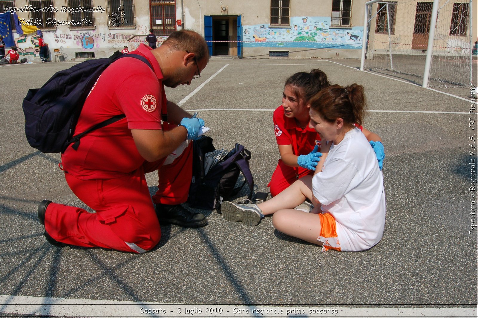 Cossato - 3 luglio 2010 - Gara regionale primo soccorso -  Croce Rossa Italiana - Ispettorato Regionale Volontari del Soccorso Piemonte