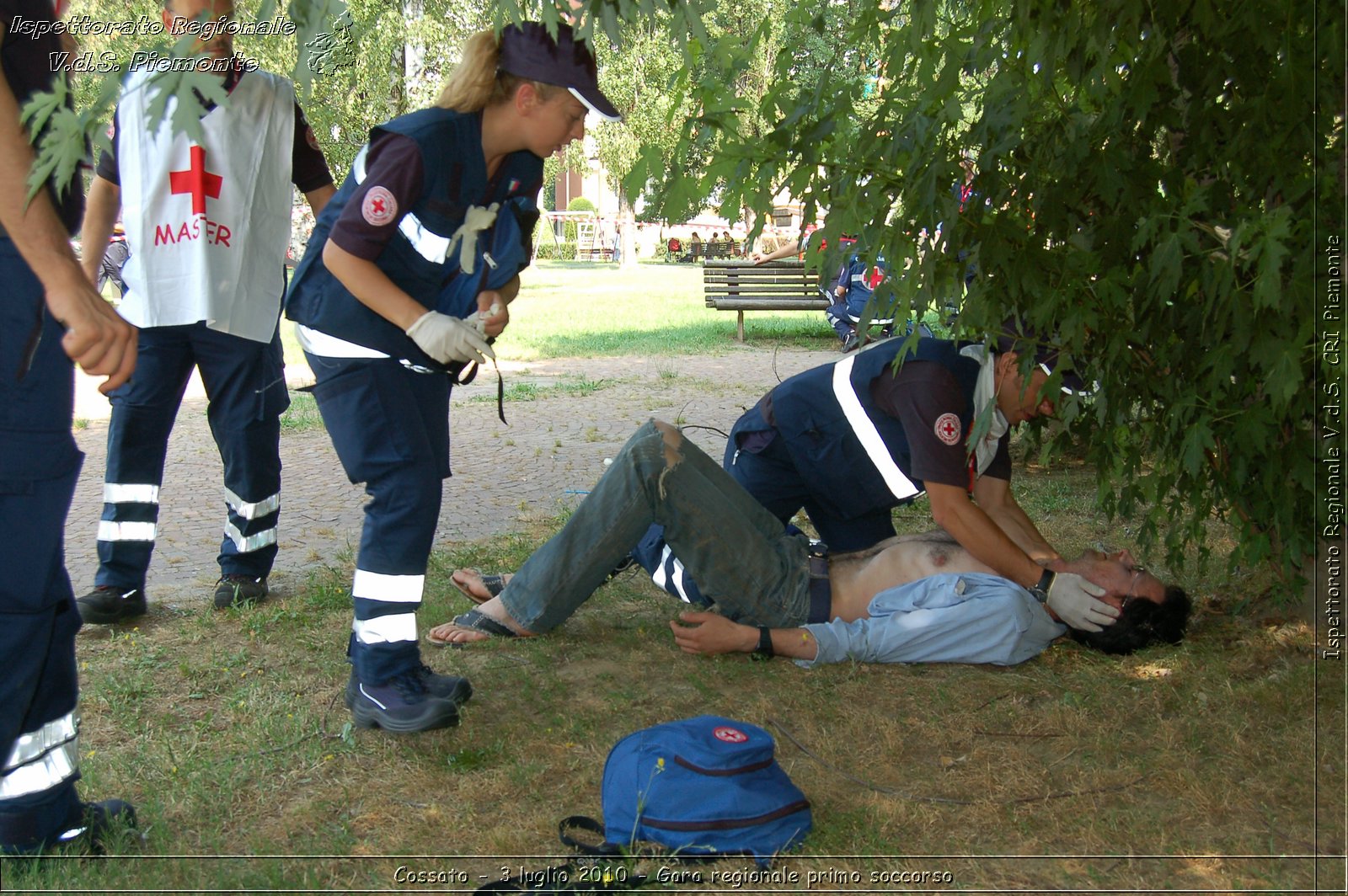 Cossato - 3 luglio 2010 - Gara regionale primo soccorso -  Croce Rossa Italiana - Ispettorato Regionale Volontari del Soccorso Piemonte